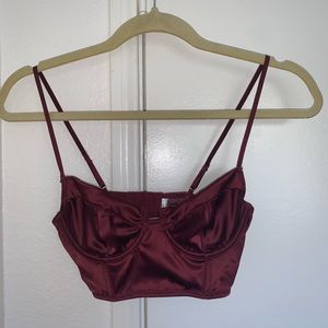 Tiger Mist velvet bra top